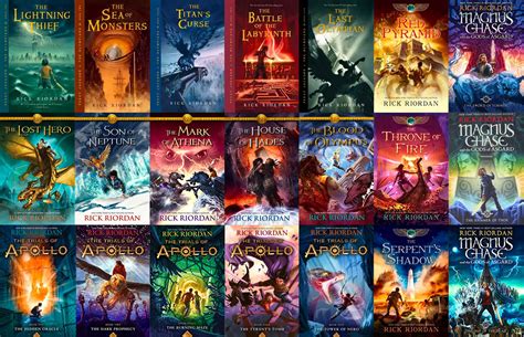 how many books are in the percy jackson series in order how many unique creatures can be found in the world of percy jackson